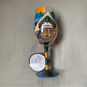 🦋LOLITA  "Glamping” Love My Wine 15oz Glass NWT